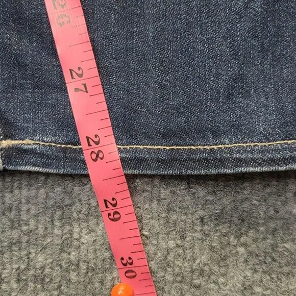 Lucky Brand Jeans Womens 12/31 Blue Dark Wash Skinny Stretch Denim Zip Fly - Picture 11 of 11